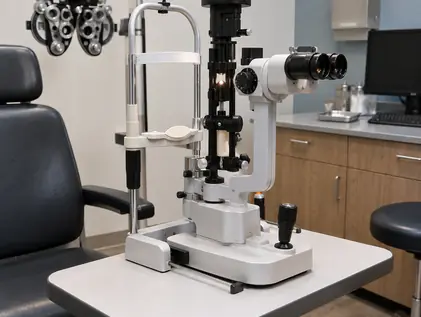 Image showing slit lamp exam