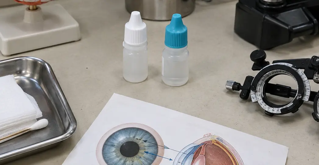 Image showing iris drop mechanism